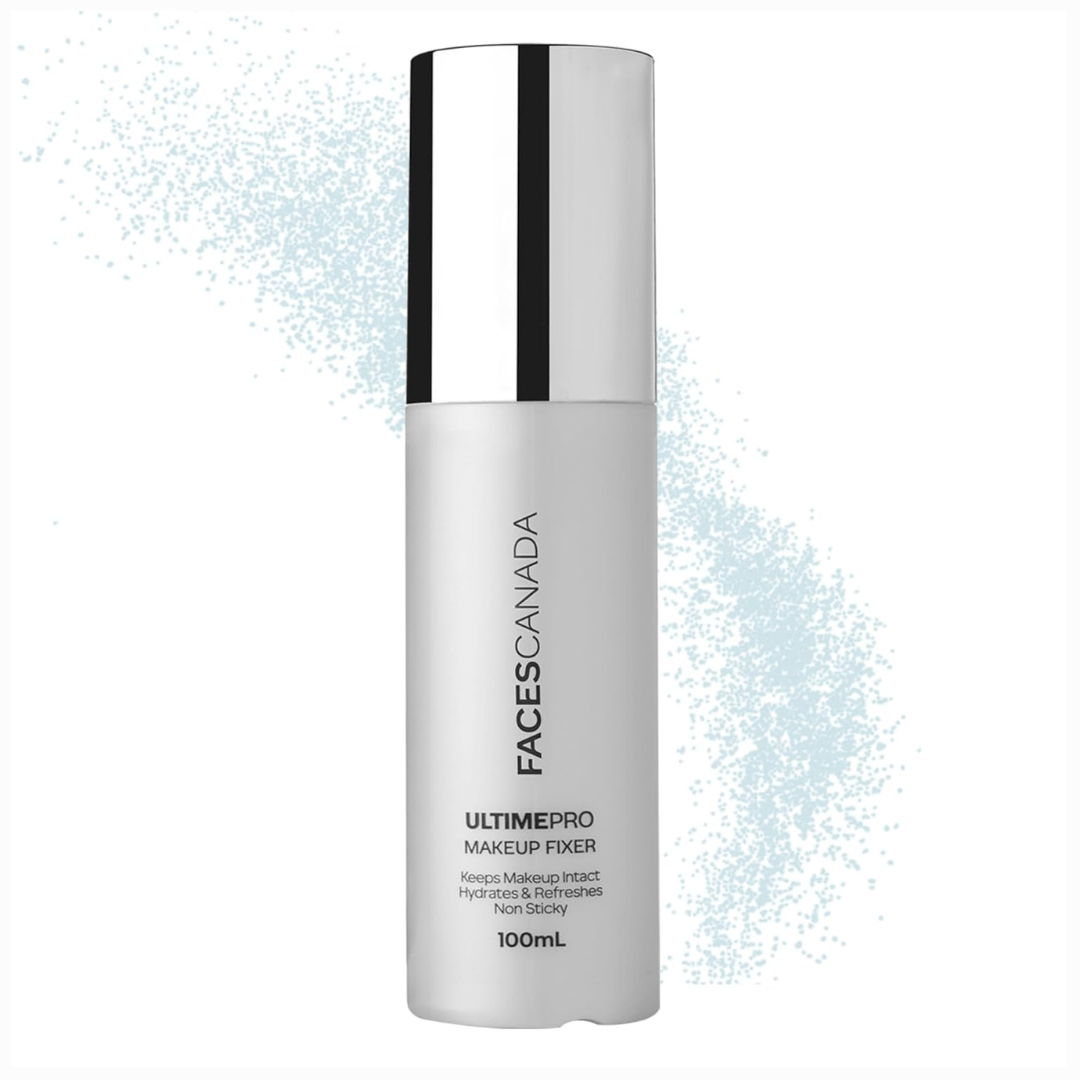 fs makeupfixer - FACES CANADA Ultime Pro Makeup Fixer, 100 ml | Long Lasting Makeup Setting Spray | Keeps Makeup Intact | Hydrates, Soothes & Refreshes Skin | Hyaluronic Acid & Vitamin E Enriched | No Alcohol - Looknstyle