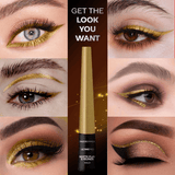 fccolourlinergold - FACES CANADA Ultime Pro Matte Play Eyeliner - Gold, 2.5 ml | Quick Dry | Shimmer Finish | 24 Hr Long Lasting Formula | Precise Felt Tip | Highly Pigmented | Waterproof, Smudgeproof & Sweatproof - Looknstyle