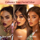 FACES CANADA 3 in 1 Liquid Highlighter – Bronze 02, 18ml | Primer | Highlighter | Strobe Serum | Luminous Finish | Lightweight Formula | Hydrating | Long Lasting Glow | Easily Blendable