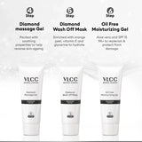 VLCC Diamond Facial Kit - 60g | Skin Purifying with Parlour Glow |