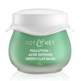 dtkgclmsk - Dot & Key Skin Care Pollution + Acne Defense Green Clay Mask (85gm) - Looknstyle