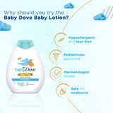 Baby Dove Rich Moisture Baby Lotion 400 ml | Gentle Baby Lotion for Baby's Soft Skin | Body Lotion for Kids | Hypoallergenic, No Sulphates, No Parabens