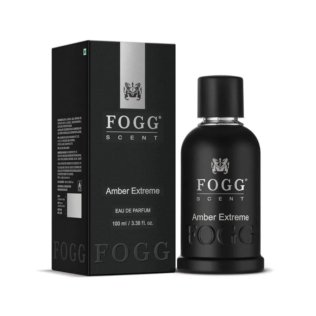 foamex - FOGG Men Spray Scent Amber Extreme Perfume, Long - Lasting, Fresh & Powerful Amber Wood Fragrance Spray, Eau De Parfum, 100 Ml - Looknstyle