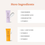 fxsunc2 - Foxtale Healthy Glow Combo for Soft and Hydrated Skin and a Healthy Golden Glow with Nourishing Moisturizer - 50 ml and Glow Sunscreen - 50 ml, For All Skin Types, Men & Women - Looknstyle