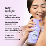 Foxtale Exfoliating Body Wash 2% Salicylic Acid & Zinc PCA, Reduces Body Acne & Smoothens Skin (250ml)