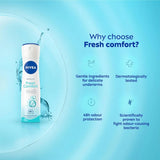 NIVEA Fresh Comfort Deodorant For Women -150ml (Pack of 2)