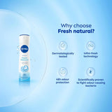 NIVEA Fresh Natural Deodorant For Women-150ml (Pack of 3)
