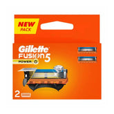 Gillette Fusion Power Blades for men with styling back blade - 2 count for Perfect Shave and Perfect Beard Shape
