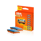 gibld - Gillette Fusion Power Blades for men with styling back blade - 8 count for Perfect Shave and Perfect Beard Shape - Looknstyle