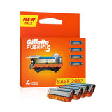 gilfus4 - Gillette Fusion Manual Blades for men with styling back blade - 4 count for Perfect Shave and Perfect Beard Shape - Looknstyle