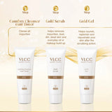 vl232 - VLCC Gold Facial Kit, Bright & Glowing Skin - 60g - Looknstyle