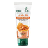 Biotique Honey Gel Soothe & Nourish Foaming Face wash For All Skin Types (100ml)