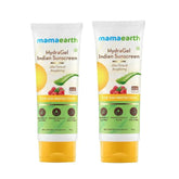 mehisunsn - Mamaearth Hydragel Indian Sunscreen Spf 50, With Aloe Vera & Raspberry, For Sun Protection - 50g (Pack of 2) - Looknstyle