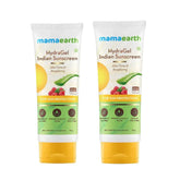 Mamaearth Hydragel Indian Sunscreen Spf 50, With Aloe Vera & Raspberry, For Sun Protection - 50g (Pack of 2)