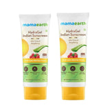 Mamaearth Hydragel Indian Sunscreen Spf 50, With Aloe Vera & Raspberry, For Sun Protection - 50g (Pack of 2)