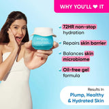 Dot & Key 72Hr Hydrating Gel + Probiotics Moisturizer For Face With Hyaluronic Acid, Kombucha & Rice Water Lightweight Gel Oil Free Moisturizer (60ml)