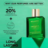 blvtimpmnpr - Bella Vita Luxury IMPACT MAN Eau De Cologne Perfume (100ml) - Looknstyle