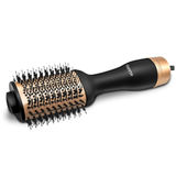 AGARO HV2179 Hot Air Brush for Hair, Blow Dryer Brush, Volumizer & Styler, 360° Airflow Vent, Oval Barrel for Hair Volume, Charcoal Bristles, Ceramic Coating Brushing Head, 1200W, Gold & Black