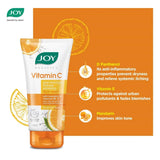 Joy Skin Brightening Vitamin C Face Wash For Oily Skin - Fades Dark Spots & Repairs Skin Barrier (150ml)