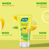 Joy Skin Brightening Lemon Face Wash For Oily Skin (150ml)