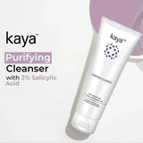 kypufcls - Kaya Acne Care Purifying Cleanser Salicylic Acid Face Wash Reduces Acne & Pimples for Pimple Prone Skin Face Wash for Oily Skin, 100ml - Looknstyle