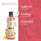Khadi Natural Rose & Honey Body Wash| Cleaner and glowing skin| Shower Gel with fragrance of rose and honey|SLS & Paraben Free| Suitable for all skin types| 210ml