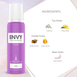 ENVY Kiss Deodorant | Long Lasting Deo Perfume Spray For Women (120ml)
