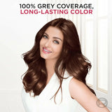 L'Oreal Paris Permanent Hair Colour, Radiant At-Home Hair Colour with up to 100% Grey Coverage, Pro-Keratin, Up to 8 Weeks of Colour, Excellence Crème, 4.25 Aishwarya'S Brown, 72ml+100g