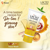 Lacto Calamine Ubtan Face Wash for Glowing Skin | Natural Face Wash with Sandalwood, Saffron, Neem, Almond & Turmeric | (100ml)