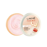 Lakme Peach Milk Soft Crème Light Moisturizer for Face 200g, Daily Lightweight Face Lotion with Vitamin E for Soft Skin- Non Sticky 24h Moisture