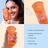 Lotus Herbals Safe Sun Sunscreen Cream - Breezy Berry SPF 20 PA+++ (100g)