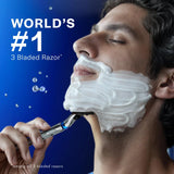 Gillette Mach 3 Bladed Shaving Cartridges Razor (4Pcs)