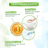 Mamaearth Rice Water Dewy Active Serum with 10% Niacinamide, Rice Water & Hyaluronic Acid (50ml)