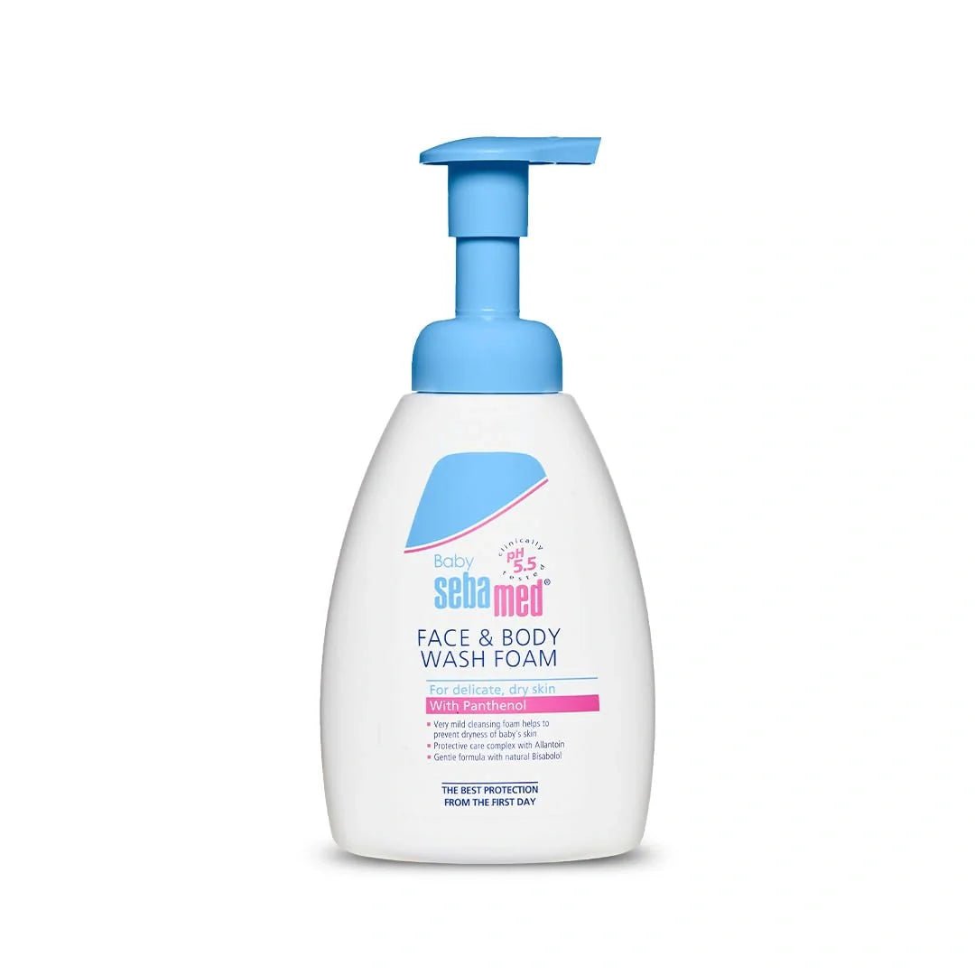 sebamendfacebdoy - Sebamed Baby Face & Body Wash Foam|pH 5.5|Ideal for face & Body|for Delicate, Dry Skin|400ml - Looknstyle