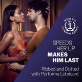 Durex Mutual Climax Condoms for Men & Women | Dotted | 10 Count