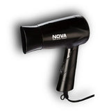 Nova NHP 8100 Silky Shine 1200 Watts Hot and Cold Foldable Hair Dryer- Black