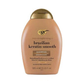 OGX Ever Straightening Brazilian Keratin Smooth Shampoo With Coconut Oil, Keratin Proteins, Avocado Oil & Cocoa Butter,Sulphate Free Surfactants, Paraben Free (385ml)