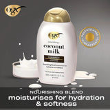 ogxcocntsmp - OGX Nourishing + Coconut Milk Moisturizing Shampoo | Strong & Healthy Hair Growth (385ml) - Looknstyle