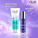 Olay Retinol Kit for Overnight Repair | Retinol Serum- 50ml with Free Cleanser-100ml