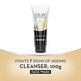 Olay Day Cream Total Effects 7 in 1, Anti-Ageing Moisturiser, 20g & Olay Face Wash Total Effects 7 in 1 Exfoliating Cleanser, 100g