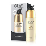 Olay Serum Total Effects 7 in 1, Anti-Ageing Smoothing Serum, 50 ml & Olay Day Cream Total Effects 7 in 1, Anti-Ageing SPF 15, 20g