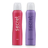 Secret Temptation Pink & Romance Deodorant for Women - 150ml (Pack of 2)