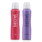 Secret Temptation Pink & Romance Deodorant for Women - 150ml (Pack of 2)