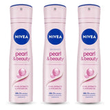 Nivea Pearl & Beauty Deodorant for Women - 150ml (Pack of 3)