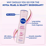 Nivea Pearl & Beauty Deodorant for Women - 150ml (Pack of 2)