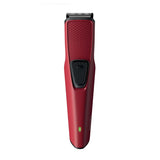 Philips Battery Powered BT1235/18 Skin-friendly Beard trimmer for Men Dura Power Technology, Cordless Rechargeable with USB Charging, Charging indicator, Travel lock
