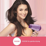 Philips HP8100/46 SalonDry ThermoProtect 1000W Compact Hair Dryer - Purple