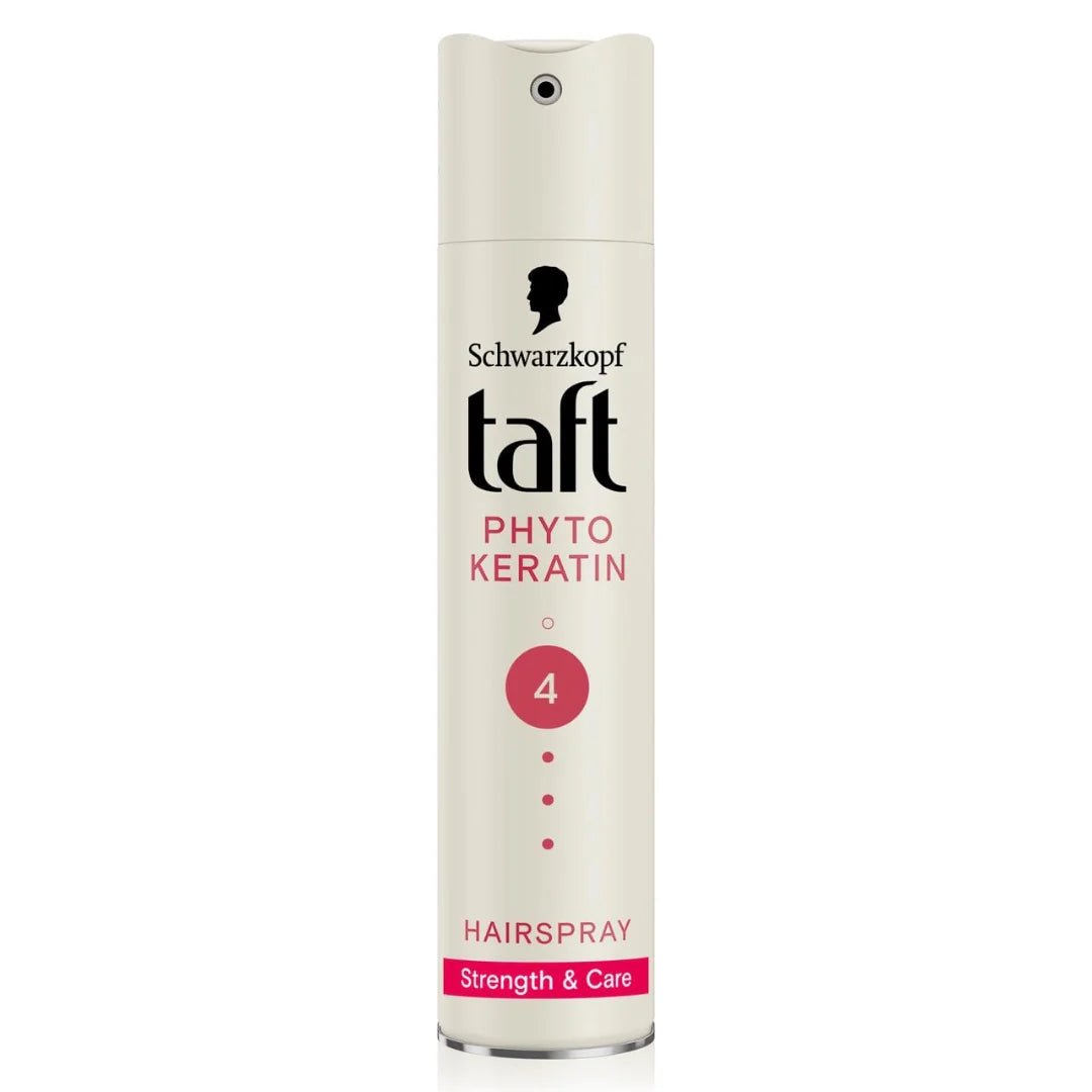 sch91 - Schwarzkopf Taft Phyto Keratin Hair Spray Hold 4, Strengthens Hair (250ml) - Looknstyle