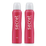 Secret Temptation Pink Deodorant for Women, Long Lasting Floral Body Spray (150ml)