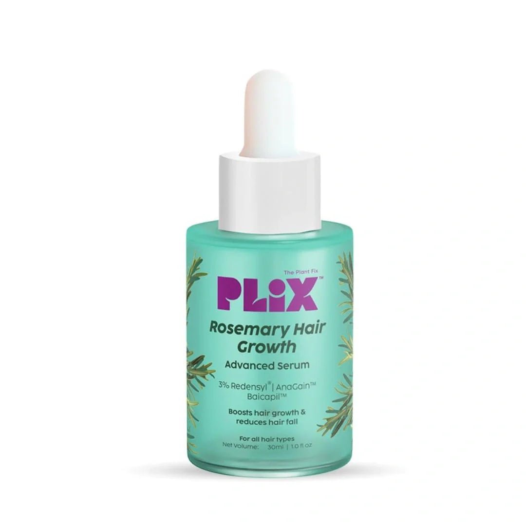 plrosehsrm - PLIX - THE PLANT FIX Rosemary Hair Growth Serum with 3% Redensyl, 4% AnaGain, 3% Baicapil, (30ml ) - Looknstyle